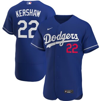 Clayton Kershaw Los Angeles Dodgers Nike Alternate 2020 Authentic Player Jersey Royal 